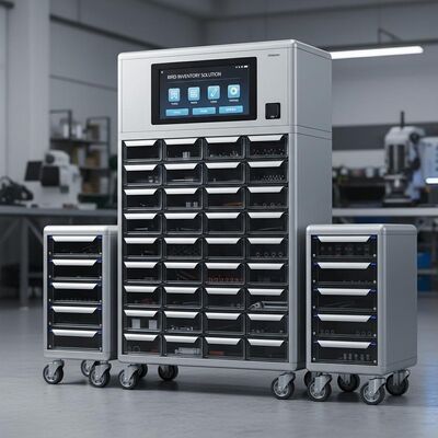 60 Drawers RFID Technology Tooling Cabinet Inventory Solution, Extendable storage capacity